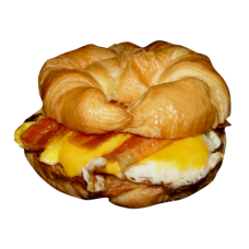 SAUSAGE EGG N CHEESE ON CROISSANT